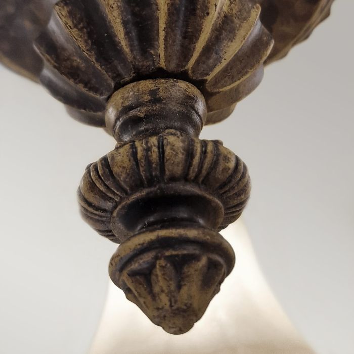 Drawing Room 5 Light Chandelier - Walnut