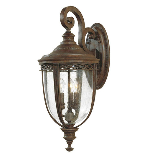 English Bridle 3 Light Large Wall Lantern – British Bronze