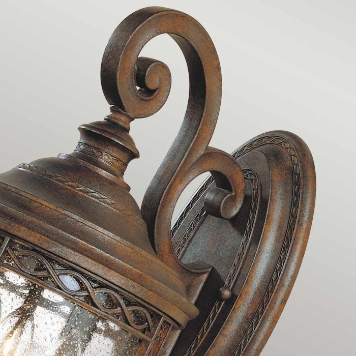 English Bridle 3 Light Medium Wall Lantern - British Bronze