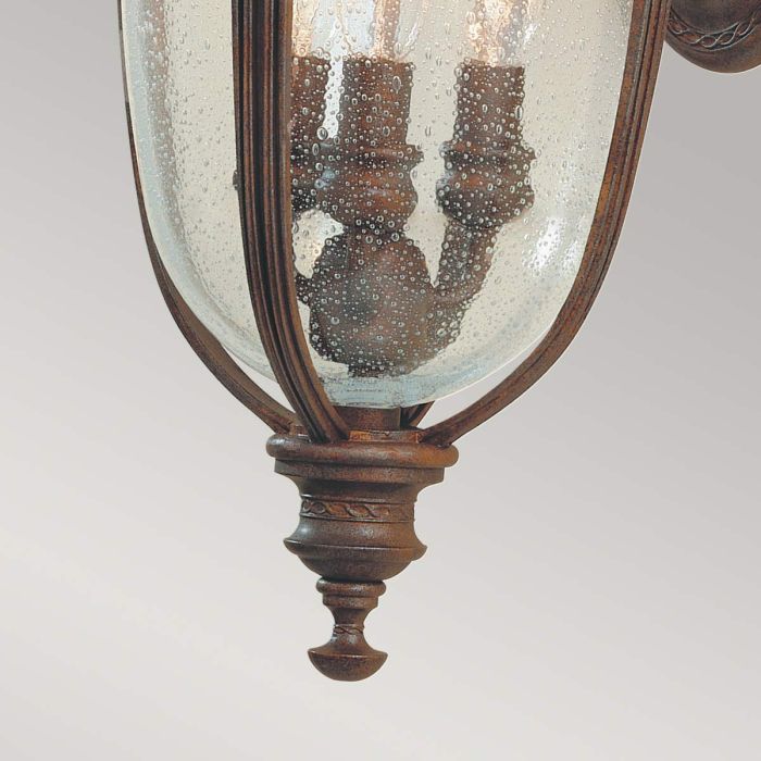 English Bridle 3 Light Medium Wall Lantern - British Bronze