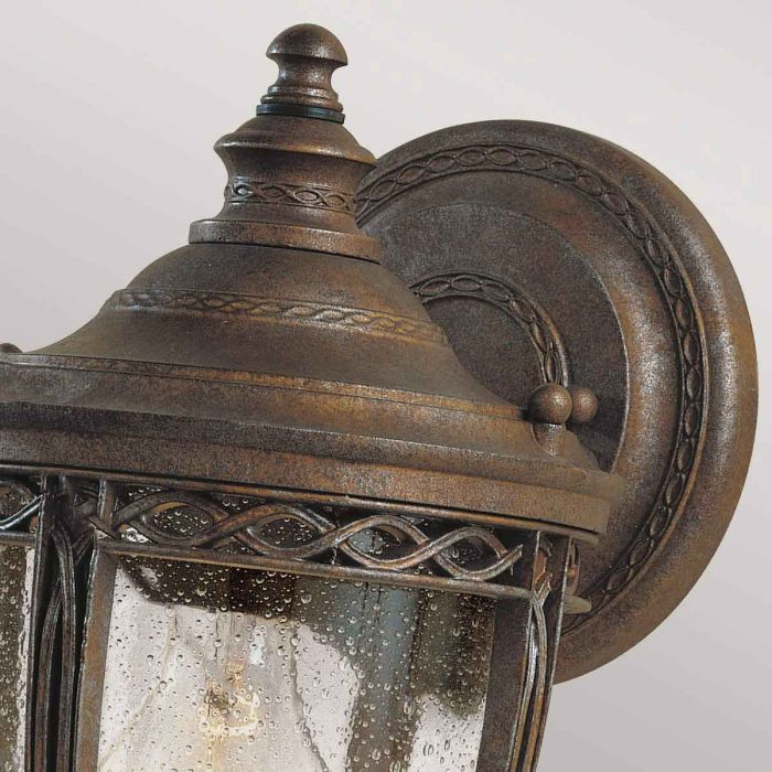 English Bridle 1 Light Small Wall Lantern - British Bronze