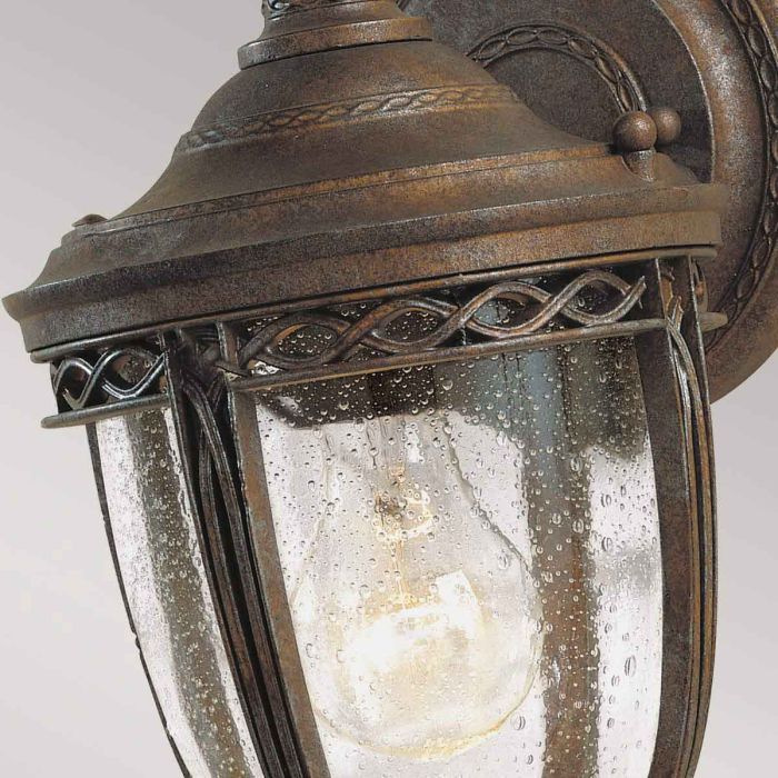English Bridle 1 Light Small Wall Lantern - British Bronze