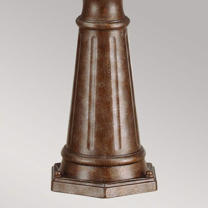 English Bridle 3 Light Large Lamp Post - British Bronze