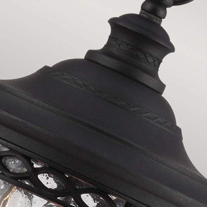 English Bridle 3 Light Medium Chain Lantern - Black