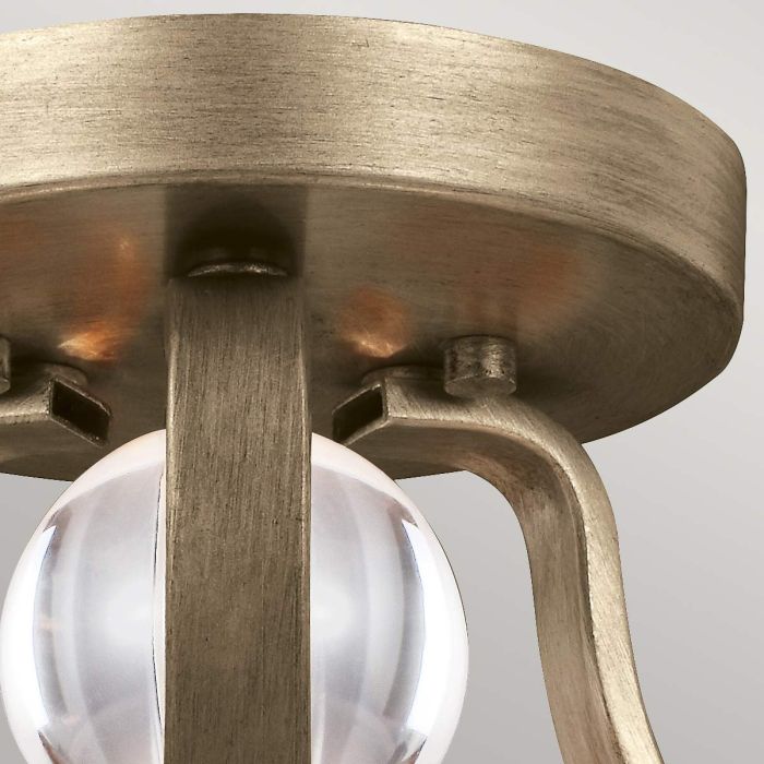 Evington 2 Light Semi-Flush - Sunset Gold