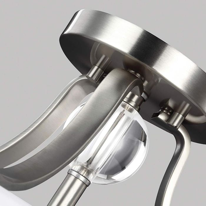 Evington 2 Light Semi-Flush - Satin Nickel