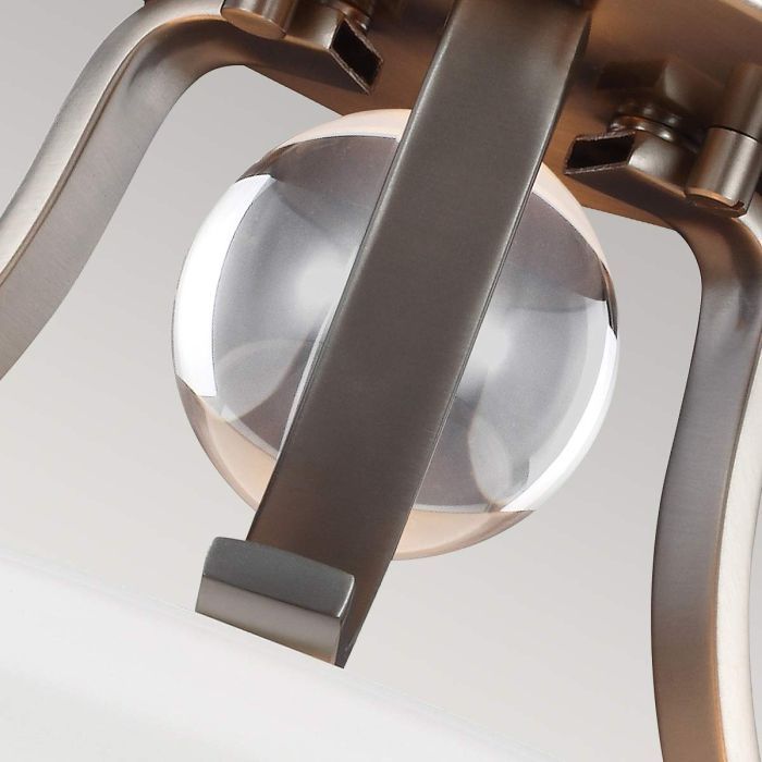 Evington 2 Light Semi-Flush - Satin Nickel
