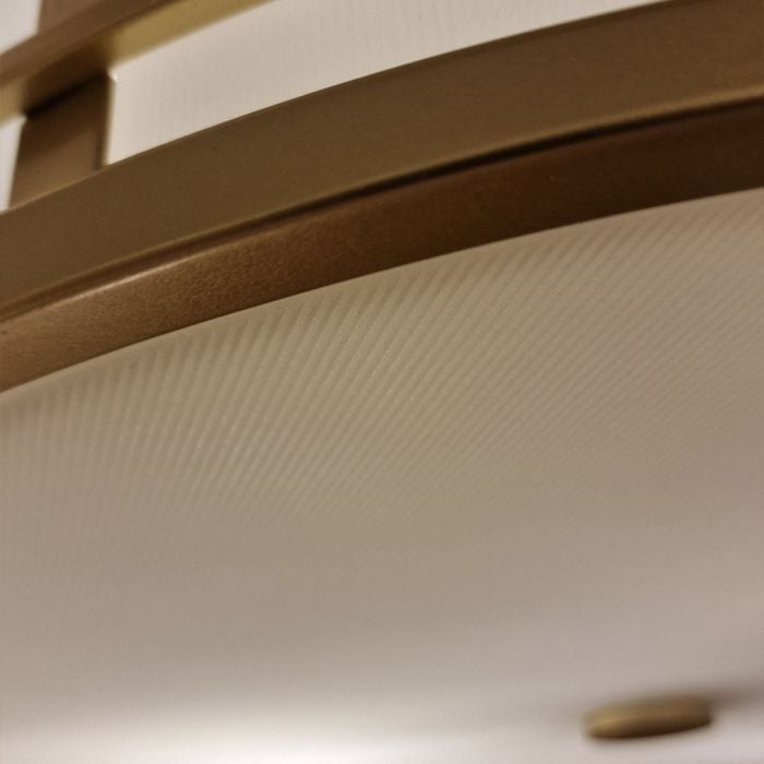 Fusion 3 Light Flush - Painted Natural Brass