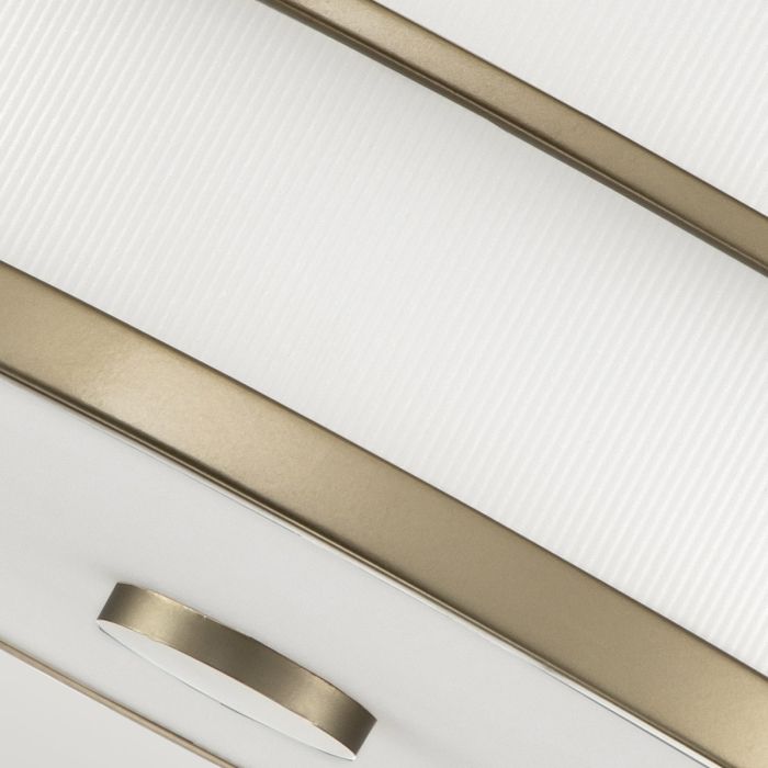 Fusion 3 Light Flush - Painted Natural Brass