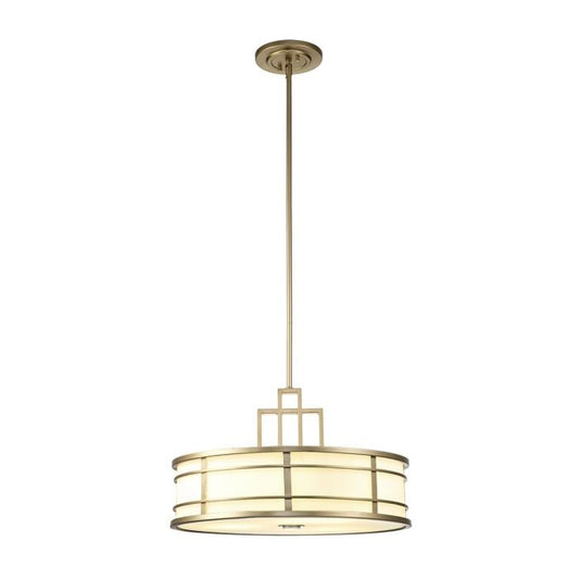 Fusion 3 Light Large Pendant - Painted Natural Brass
