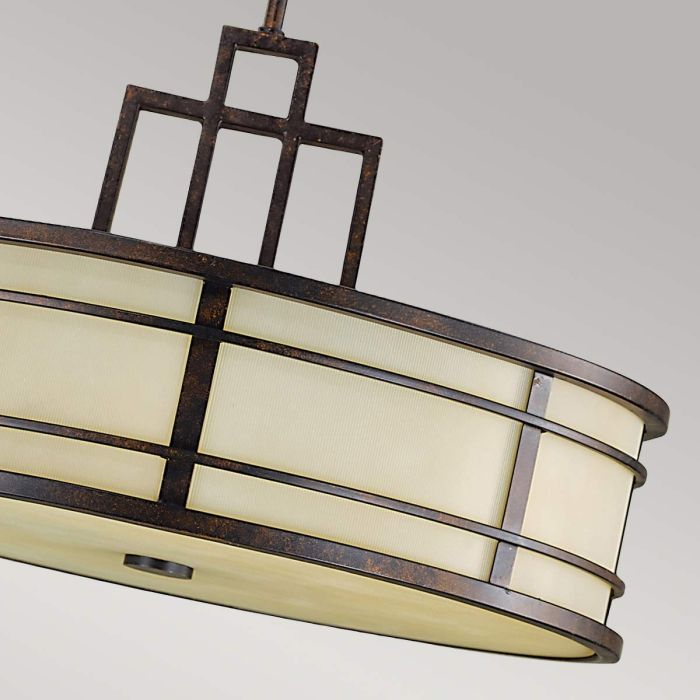 Fusion 3 Light Pendant - Grecian Bronze