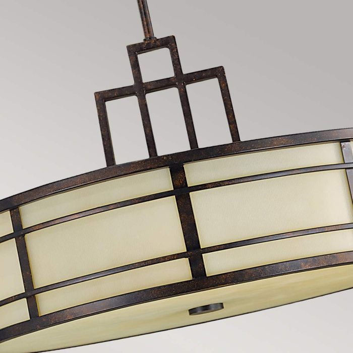 Fusion 3 Light Pendant - Grecian Bronze