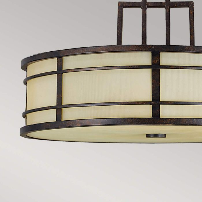 Fusion 3 Light Pendant - Grecian Bronze