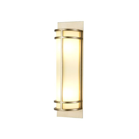 Fusion 2 Light Wall Light - Painted Natural Brass