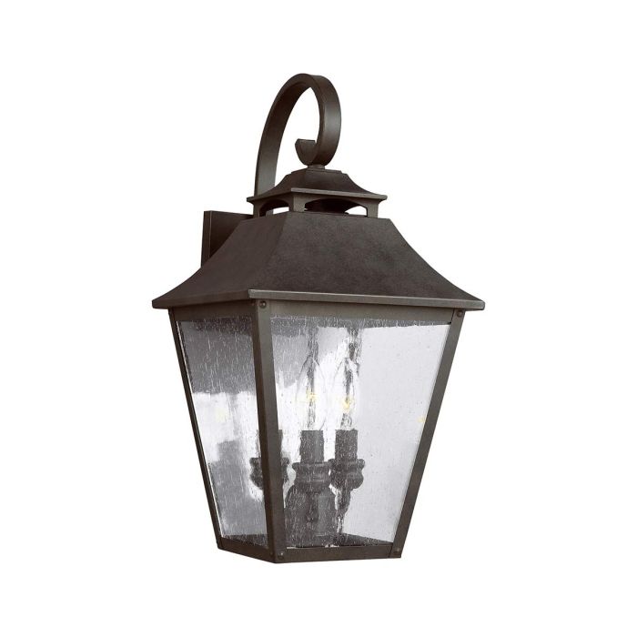Galena 3 Light Large Wall Lantern - Sable