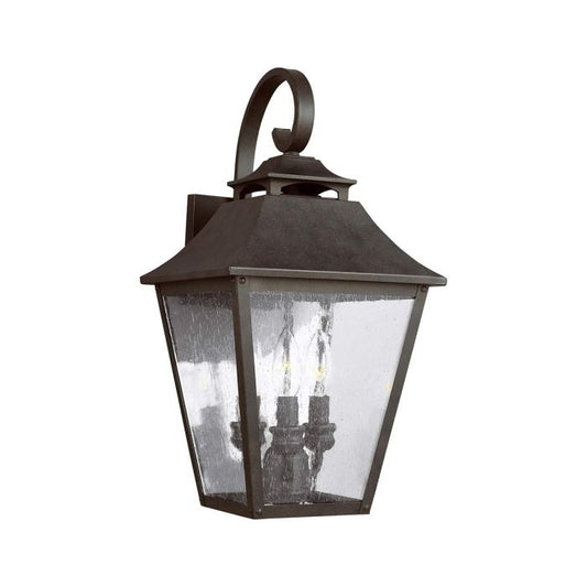Galena 3 Light Large Wall Lantern - Sable