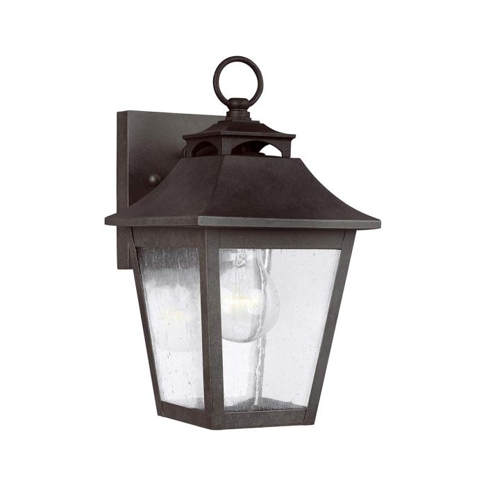 Galena 1 Light Small Wall Lantern - Sable