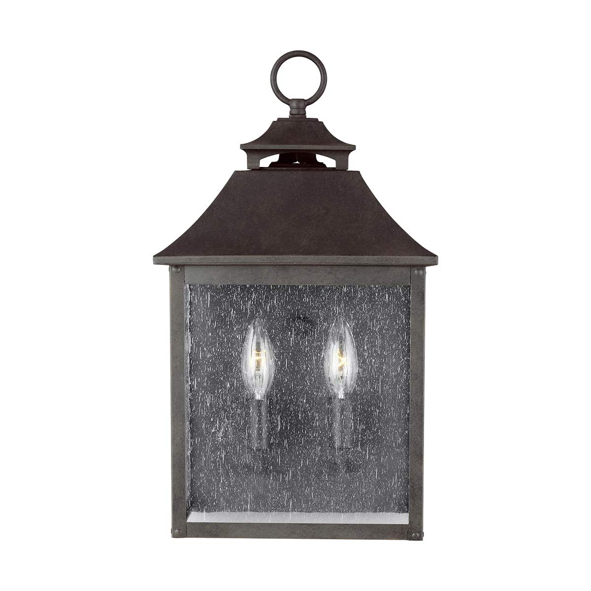 Galena 2 Light Half Lantern