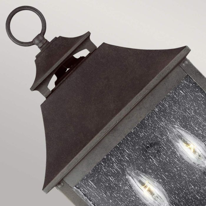 Galena 2 Light Half Lantern - Sable