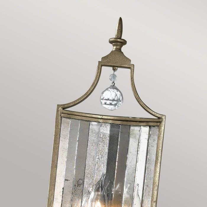Gianna 1 Light Wall Light - Gilded Silver