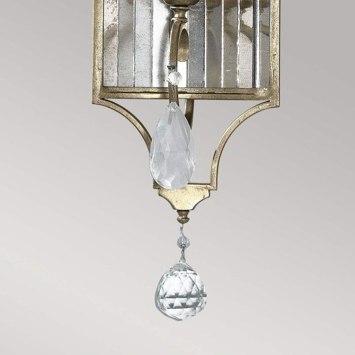 Gianna 1 Light Wall Light - Gilded Silver