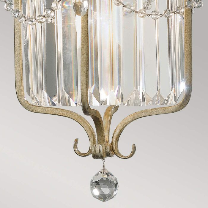 Gianna 1 Light Pendant - Gilded Silver