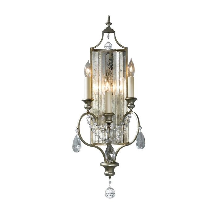 Gianna 3 Light Wall Light - Gilded Silver