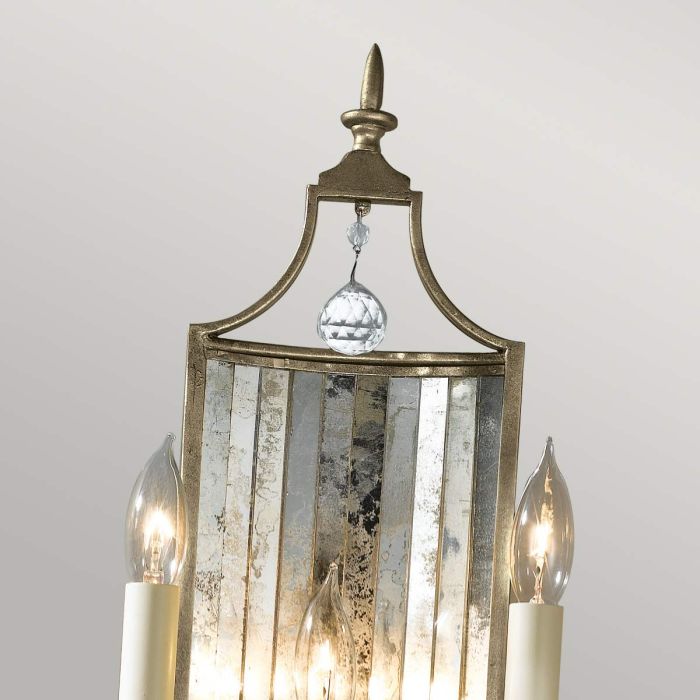 Gianna 3 Light Wall Light - Gilded Silver