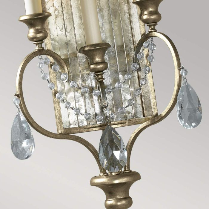 Gianna 3 Light Wall Light - Gilded Silver