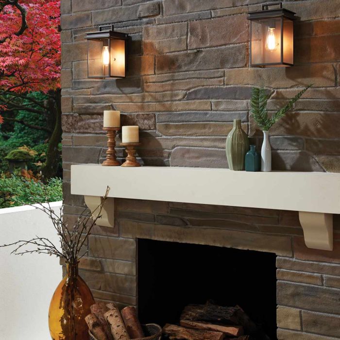 Glenview 1 Light Medium Wall Lantern - Antique Bronze