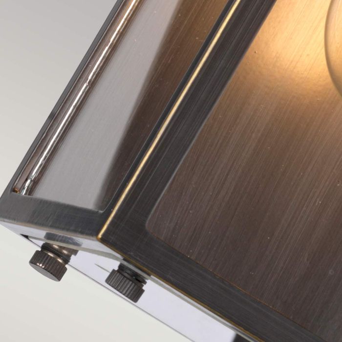 Glenview 1 Light Small Wall Lantern - Antique Bronze