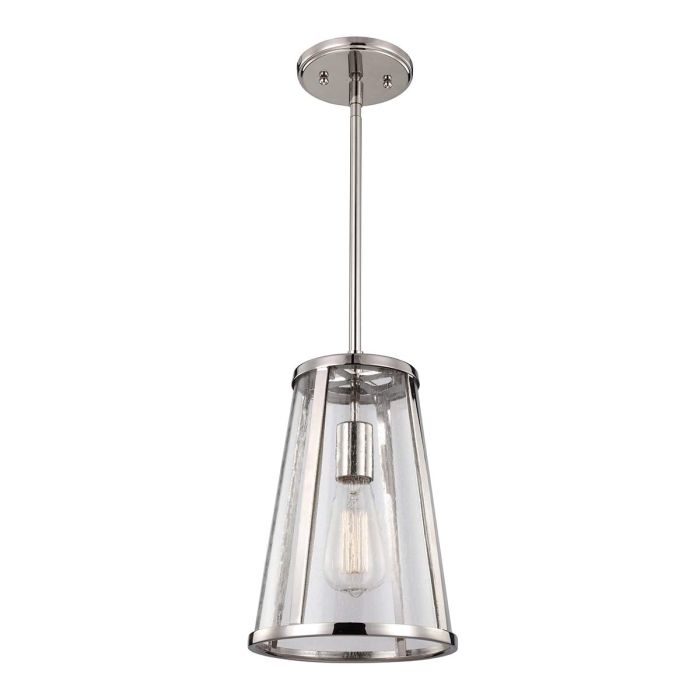 Harrow 1 Light Small Pendant - Polished Nickel