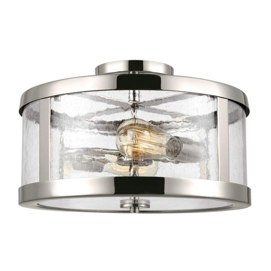 Harrow 2 Light Semi-Flush - Polished Nickel