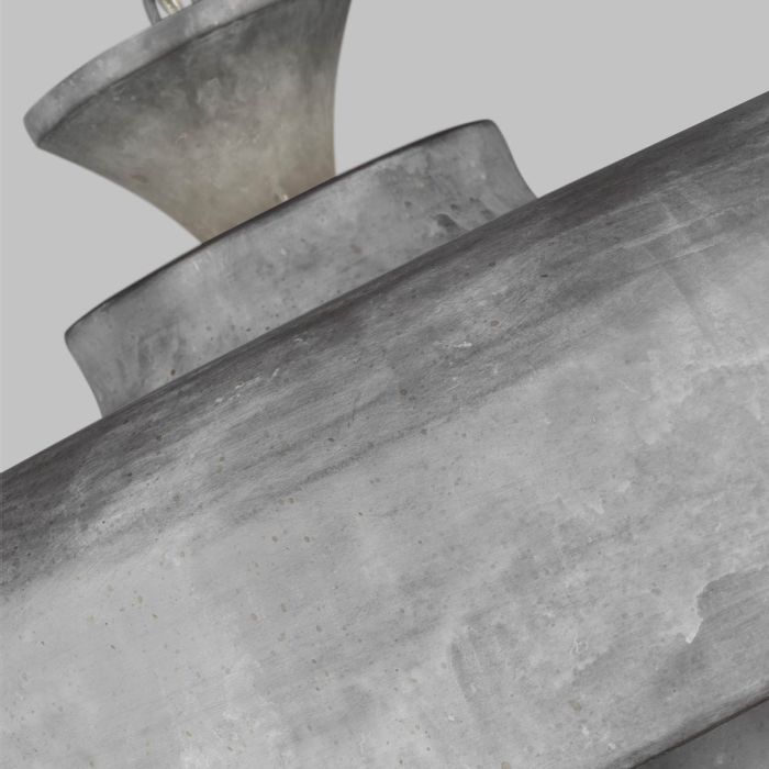 Haymarket 1 Light Pendant - Weathered Galvanized