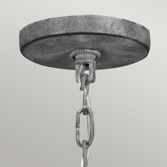 Haymarket 1 Light Pendant - Weathered Galvanized