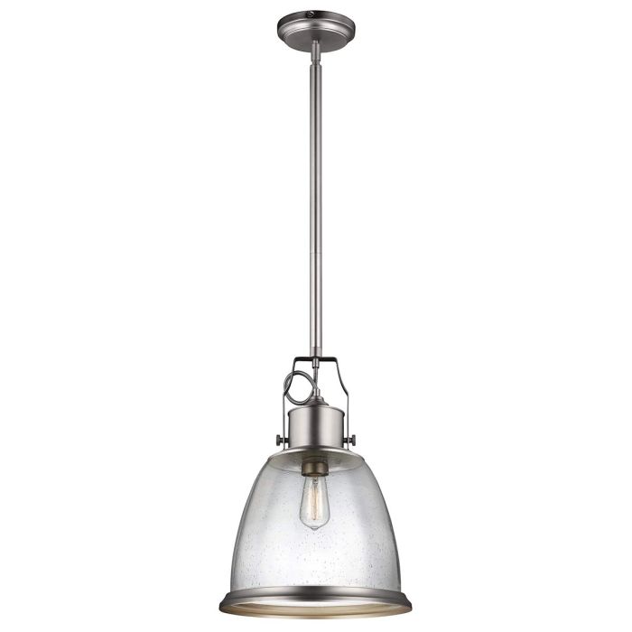 Hobson 1 Light Large Pendant Satin Nickel - Satin Nickel