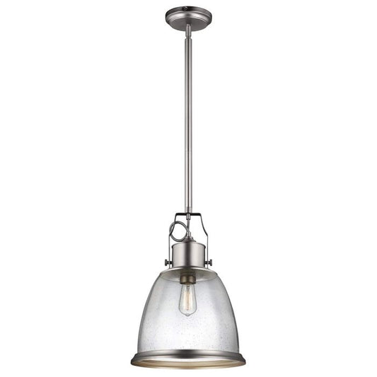 Hobson 1 Light Large Pendant Satin Nickel - Satin Nickel
