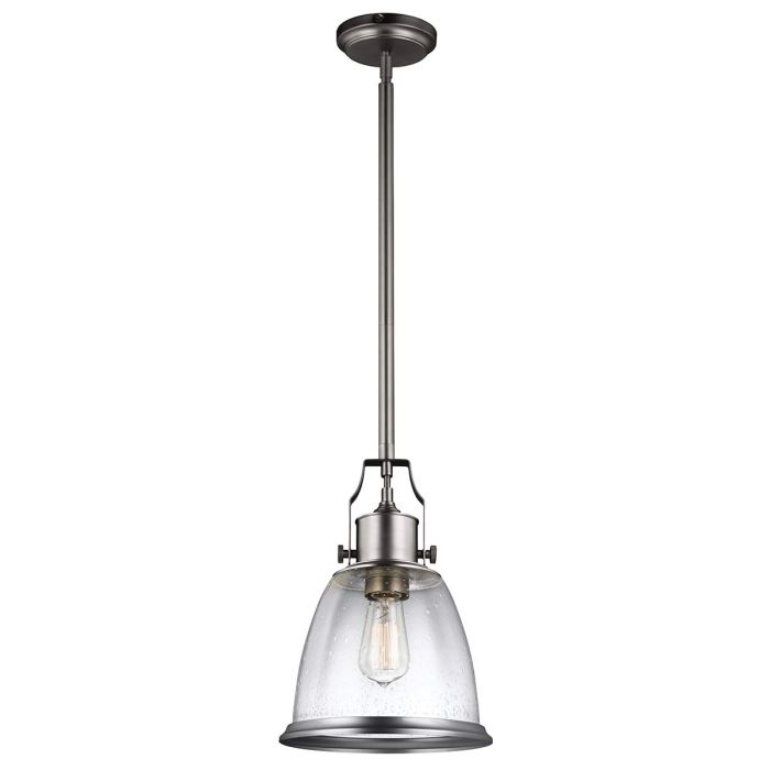 Hobson 1 Light Medium Pendant - Satin Nickel