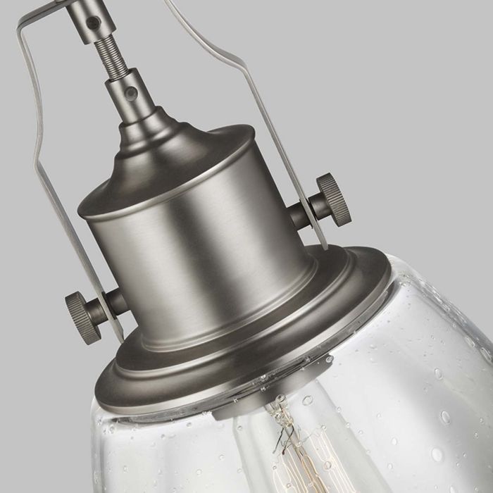 Hobson 1 Light Medium Pendant - Satin Nickel