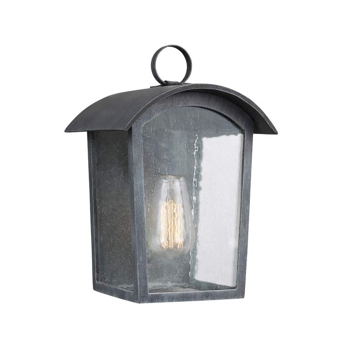 Hodges 1 Light Small Wall Lantern - Ash Black