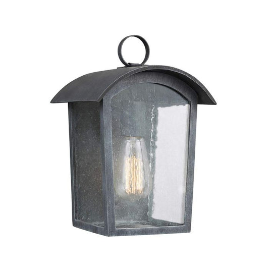 Hodges 1 Light Small Wall Lantern - Ash Black