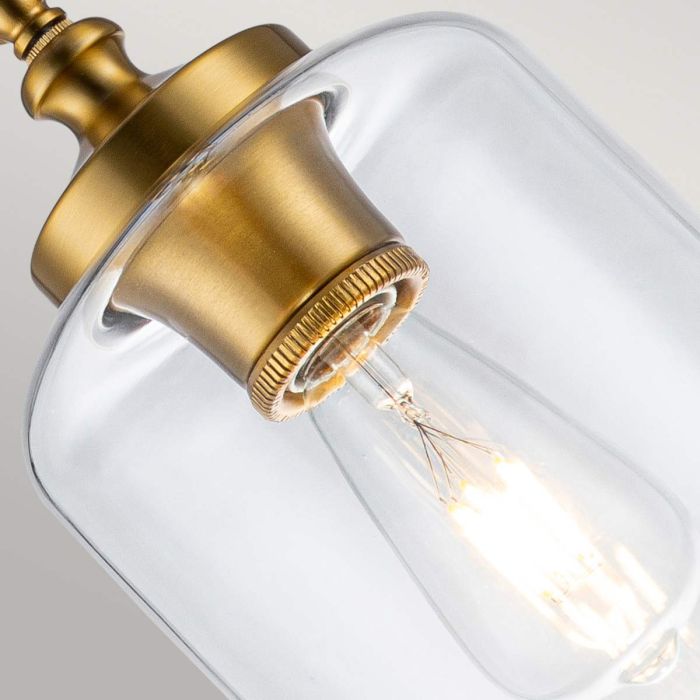 Hounslow 1 Light Mini Pendant - Burnished Brass
