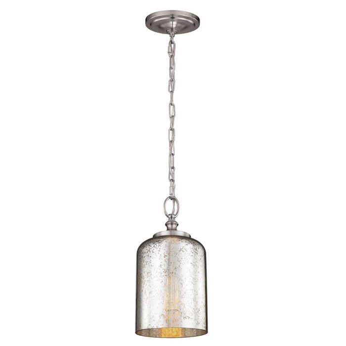 Hounslow 1 Light Mini Pendant - Brushed Steel
