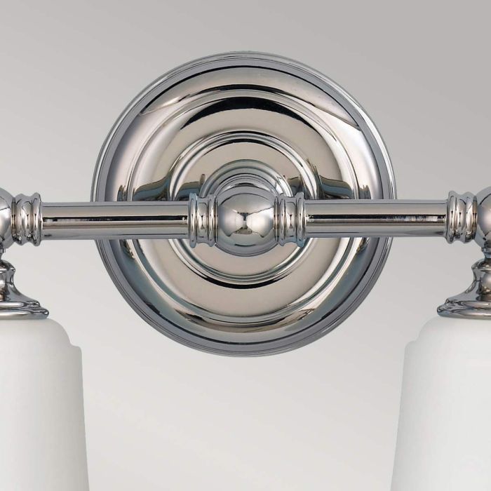 Huguenot Lake 2 Light Wall Light - Polished Chrome