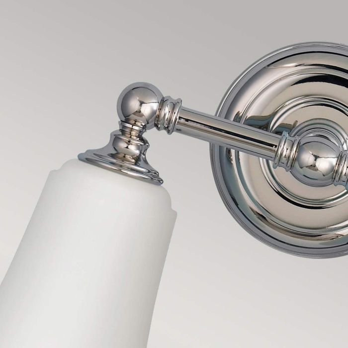 Huguenot Lake 2 Light Wall Light - Polished Chrome