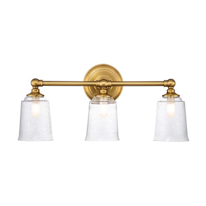 Huguenot Lake 3 Light Wall Light - Burnished Brass