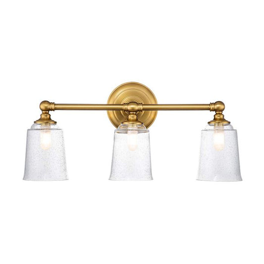 Huguenot Lake 3 Light Wall Light - Burnished Brass