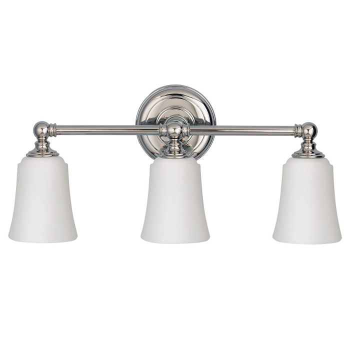 Huguenot Lake 3 Light Wall Light - Polished Chrome