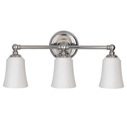 Huguenot Lake 3 Light Wall Light - Polished Chrome