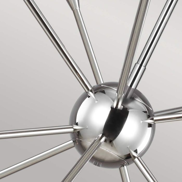 Jax 10 Light Chandelier - Polished Nickel